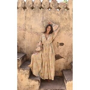 Talisman Pharaoh Butterfly Dress Boho Gypsy Peasant XL